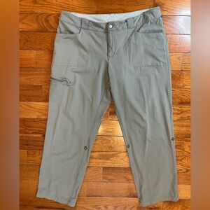 Eastern Mountain Sports Hiking Pants Olive Women’s 14S Lightweight Nylon Spandex